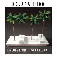 1:100 Scale Coconut Tree Model for Architecture