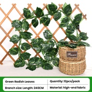 Fake Vines 2.4m Fake Ivy Leaves Artificial Ivy Ivy Garland Greenery Vines for Bedroom Decor Aestheti