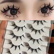 5 Pairs Anime Style False Eyelashes, Charming Little Devil Enlarged Eyes Eyelashes 5MH-5, Cartoon Ma