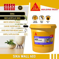 SikaWall®-603 Acrylic (5kgs/WHITE) Ready-to-use Acrylic Skim Coat