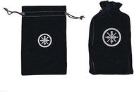 AXMAN Black Velvet Tarot Card Pouch Drawstring Bag