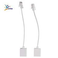 2 socket 8P4C / RJ45 male RJ11 6P4C to female M / F Adapter telephone Ethernet