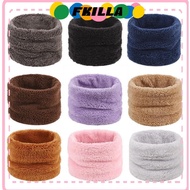 FKI Winter Snood Scarves, Thick Solid Color Winter Scarf, Keep Warm Plush Neck Gaiter