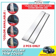 Car Perodua Axia 2014 - 2023 Alza 2009 - 2021 Bezza Kenari Kancil Door Window Pillar Trim Cover Blac