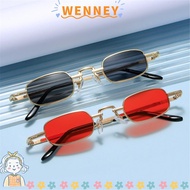 WEY Punk Sun Glasses Women Metal Frame Candy Color Shades
