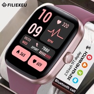 FILIEKEU 2.1 Inch HD Smart Watch Men Women Sports Fitness Bracelet Bluetooth Call Waterproof HR BP B