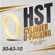 HST U-PACKING ซีลน้ำมัน กระบอกไฮดรอลิค ขนาด 50-63-10 สำหรับ โคมัตสุ 707-51-50211 (707-51-50030) *พร้