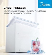 [PROMO] CHEST FREEZER MIDEA KAPASITAS 197 LITER HS-252CK / HS252CK - HOVERING DOOR - FREEZER BOX MED