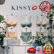 Kissy 正品如吻内衣 亏本清货清仓 Clearance 100% Original Upgrade Bralette Bra Women Seamless Underwear Set Malays