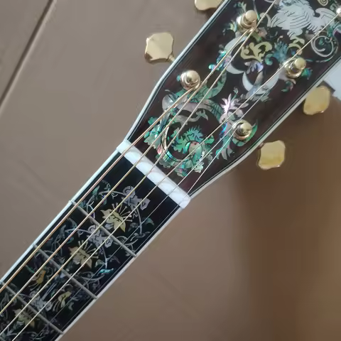 High quality D100 acoustic acoustic acoustic guitar in stock, professional debugging, rosewood finge