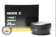 【台南橙市3C】Nikon Z 26mm F2.8 公司貨 人像 定焦鏡 保固2025-2 二手鏡頭 #87914