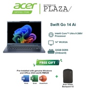 Acer Swift Go 14 Ai SFG14-75-952G 14" WUXGA Oled Laptop Steam Blue ( CU9 288V, 32GB, 1TB SSD, Intel,