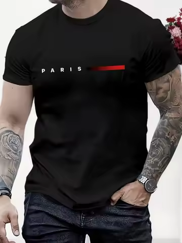 1pcs Men's t-shirts 2026 Summer 100% cotton tops Men's clothing t shirt y2k crewneck Breathable spor