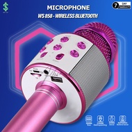 Microphone Karaoke Mic Bluetooth Ws 858 Speaker Mik Ws 858 Mikropon Blutut Karoke Wireless Sepiker J