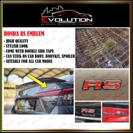 HONDA RS EMBLEM CIVIC CITY CRV HRV ODESSEY ACCORD HRV