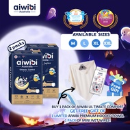 (2pack) NEW Aiwibi Diaper Pants Ultimate Comfort, Specialized for Night time, Overnight Large Pack M