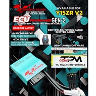 HI POWER ECU GEN 2 100%ORIGINAL Y15 V1 V2 LCV8 SIAP SOFTWARE MODE 8 DYNO