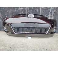 Japan Mazda 2 Mazda2 DE Demio 2007-2012 Front Bumper With Bumper Lamps Lights Brown Colour