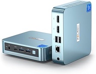 PELADN Mini PC,N100(up to 3.4GHz),8GB DDR4/256GB SSD,Type-C/Dual HD,Mini Desktop Computer,4K/60Hz Tr
