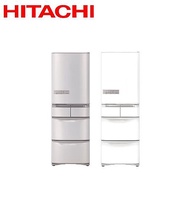 (員購)Hitachi 日立 日製五門407L變頻左開式冰箱 RS42NJL - 含基本安裝+舊機回收星燦白(W)