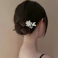 New Chinese Hair CoilerHeaddress Hairpin Hanfu Magnolia Hairpin Simple Wooden Hairpin Chinese Style 