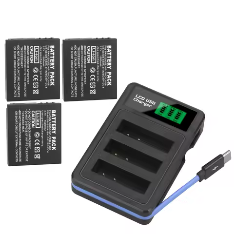 1500mAh CGA-S005E NP-70 D-Li106 DB-60 DB-65 BP-DC4 BH125C Battery for Panasonic DMC LX1 LX2 LX3 FX3 