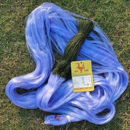 ตาข่ายมองดักปลา 200เมตร(2เซน-16เซน) เอ็น0.15 ลึก (20/25/30/40/50/75/100)ตา (รุมเชือกบนพร้อมใช้งาน)