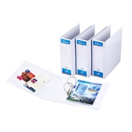 80MM 2D PVC Ring File A4 Size White East-File