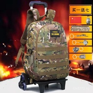 Backpack with Wheels for Climbing Stairs, Trolley Bag for Boys, Suitable for Children Aged 5-6, Trol