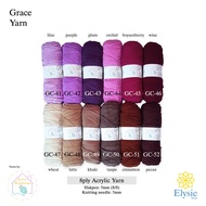 Grace Yarn (PART 02) - 8-ply Acrylic Knitting Yarn Acrylic/ - Yarn Playhouse