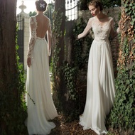 White Bridal Lace Dress for Wedding, ROM, Pre-wed Photoshoot, Prom