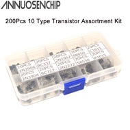 200Pcs 10 Type Transistor Assortment Kit Transistor BC337 BC327 2N2222 2N2907 2N3904 2N3906 S8050 S8
