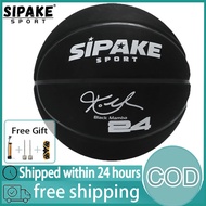 SIPAKE Basketball Ball Size 7 Leather Ball for Basketball Outdoor Basketball Traning Ball