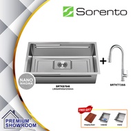 SORENTO SRTKS7846 Nanomagma Multifunctional Kitchen Sink Combo Set / S/Steel 304 Sink + Kitchen Fauc