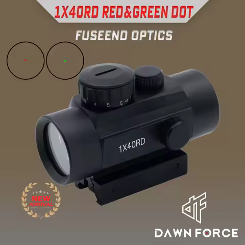 1x40RD Optics Red and Green Dot Sight Scope with Flip Up Lens Cover for 20mm/11mm Rail Mount