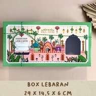 Eid Cookies Box Sponge Cake Box 2 Jars 500gr 29x14.5 x 6cm
