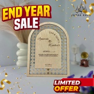 FRAME MAS KAHWIN IJAB QABUL/PLATE HANTARAN (FREE STAND) SHIP OUT 1-3 DAYS