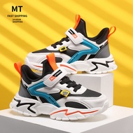 kids shoes -style Non-slip kids Shoes kids Autumn New Mesh and Leather Patchwork Sports Shoes Studen