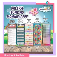 KOLEKSI BUNTING SUKU KATA BM, JAWI, NOMBOR, ABJAD (2X5 KAKI) BBM BAHAN BANTU MENGAJAR