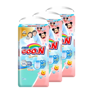 (ยกลังx3) Goon ผ้าอ้อม กูนน์ มัมมี่ คิส พรีเมี่ยม ซอฟต์ (ไซส์ NB-3XL) กูนน์6แก้ว แพมเพิส ผ้าอ้อมเด็ก