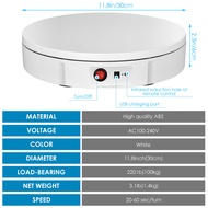 30/42/52CM 100KG Rotating Display Stand 360° Panoramic Automatic Display Table Photography Backdrop