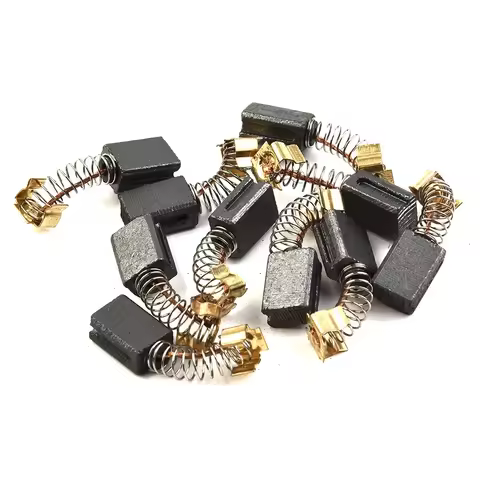 10pcs Set Carbon Brushes 6x9x12mm For CB406 CB407 CB418 CB419 191962-4 HR2432 HR2450 HR2450T HP1510 