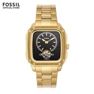 Fossil Men's Inscription Gold Stainless Steel Watch ME3239