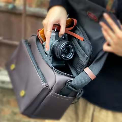 Digital SLR Camera Bag Photography Bag for Sony Fujifilm X-T3070d A7C X-S10 Mirrorless Vintage Shoul