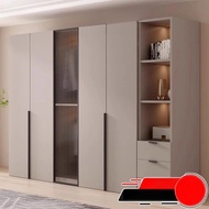 Luxury Solid Wood Wardrobe Storage Cabinet Wardrobe with drawers 1/2/3/4/5 Doors Wardrobe