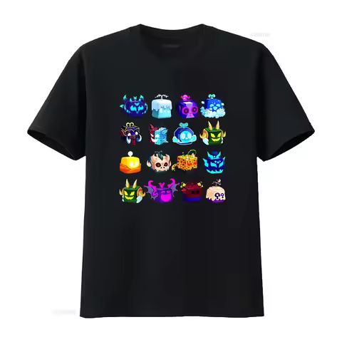 Blox Fruit Costume T Shirt vintage Washed Slightly Casual Unisex Comfortable fashion designer clothe
