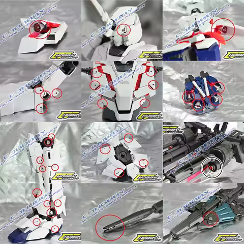 CJHOBBY Mobile Suit Metal Replacement Parts for PG 1/60 RX-0 01 UNICORN V2.0 Model Kit Hobby Enhance