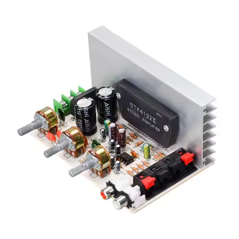 50W+50W STK4132/4112 Amplifier Board DX-0408 2.0Channel Double AC15-18V High-Powers DIY Amplifier Bo