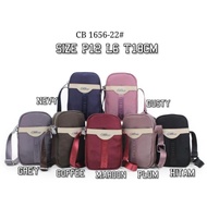 New TAS SELEMPANG WANITA ORI CHIBAO KANVAS 3Ruang .