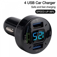 Car Charger New 12V/24V 4USB Car Cigar Charger Lighter Input Voltage 12-24V